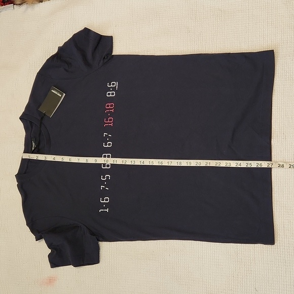 Ron Dorff navy organic cotton T-Shirt Player Digital sz M - Picture 6 of 8